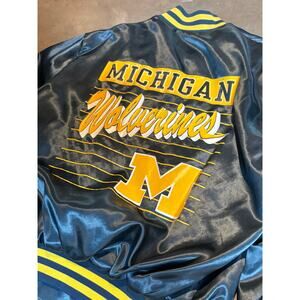 Rare Michigan Wolverines Fab Five Vintage Satin Jacket Size Men’s large